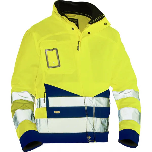hi vis jacket jobman geel voorzijde 2665123162