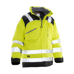 Technische Hi-Vis Winter Parka met Quilt Voering Geel