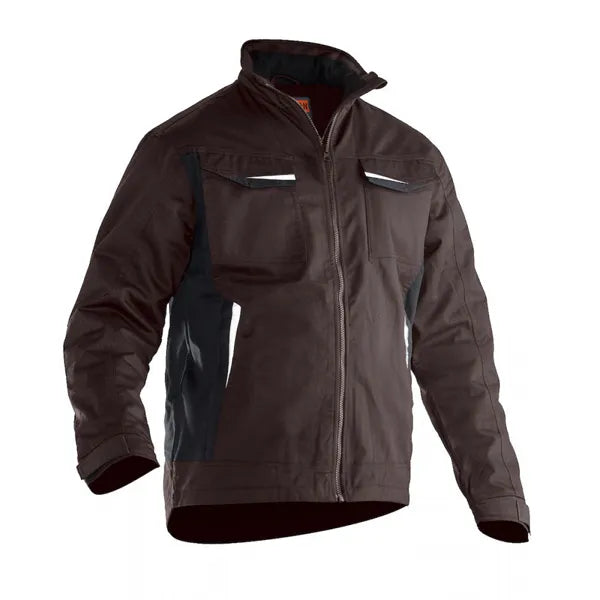 jacket reflectie comfortabel heren bruin voorzijde 2665132720