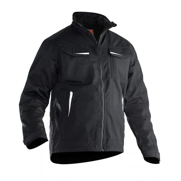 jacket reflectie comfortabel heren zwart voorzijde 2665132720