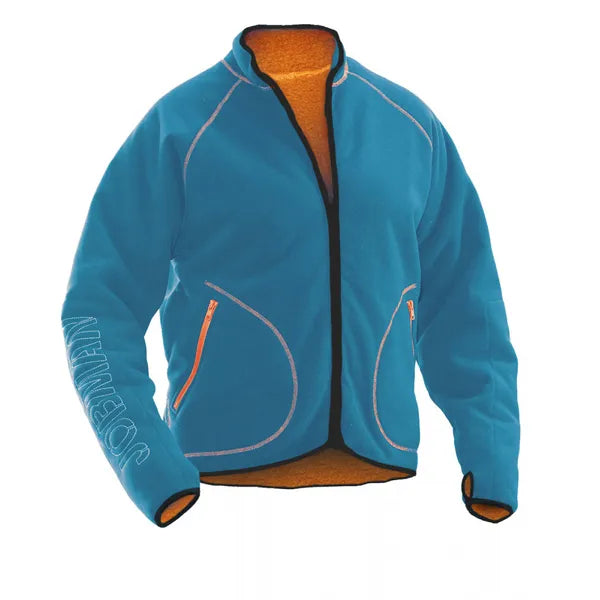 jacket fleece reversible comfortabel blauw 2665519274