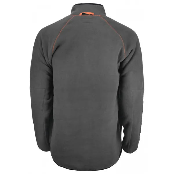 jacket fleece reversible comfortabel donkergrijs achterzijde 2665519274