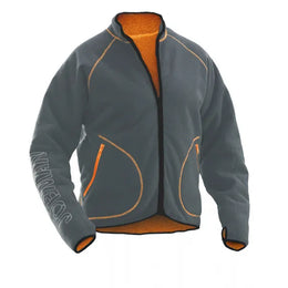jacket fleece reversible comfortabel donkergrijs 2665519274