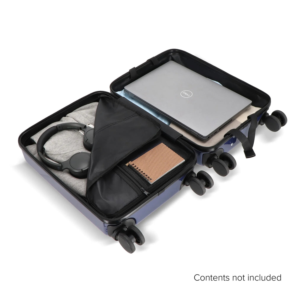 Cabine trolley 18 inch met telefoonhouder en cijferslot - Donkerblauw
