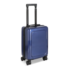 Cabine trolley 18 inch met telefoonhouder en cijferslot - Donkerblauw