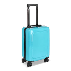 Cabine trolley 18 inch met telefoonhouder en cijferslot - Lichtblauw