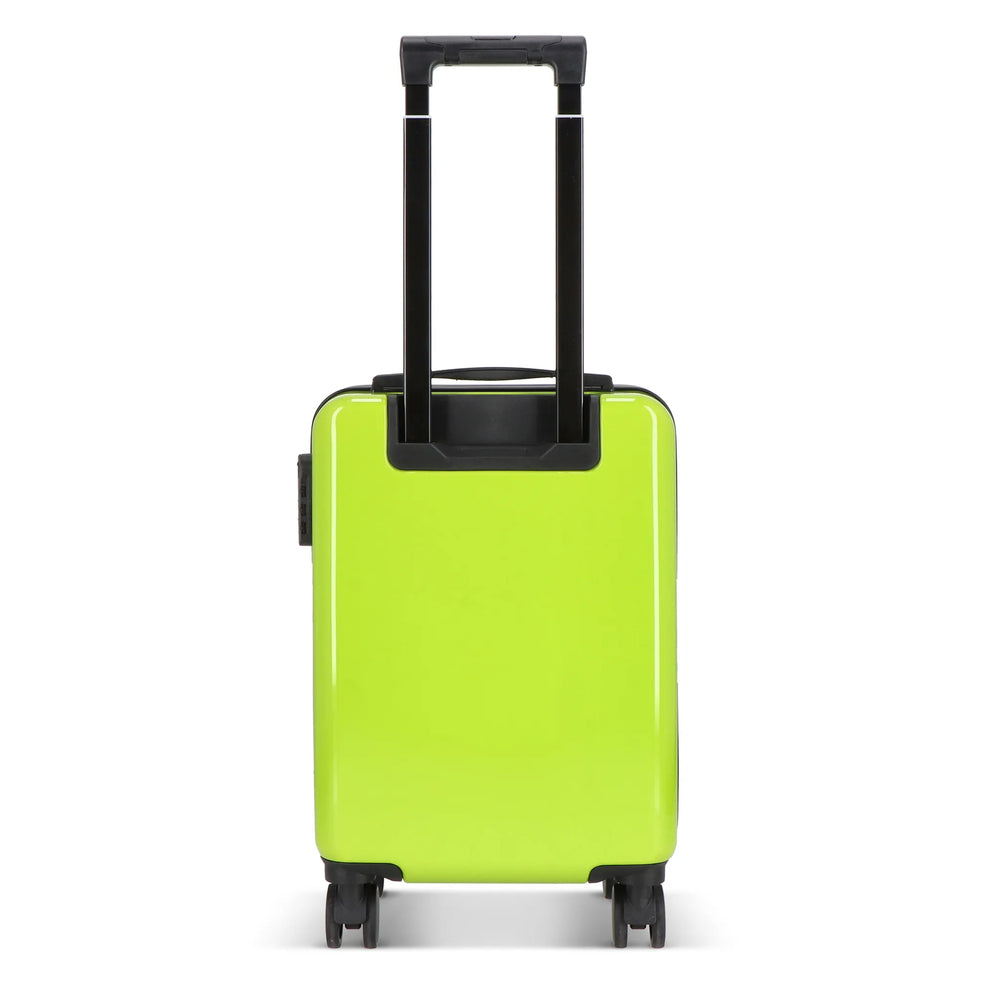 Cabine trolley 18 inch met telefoonhouder en cijferslot - Lichtgroen