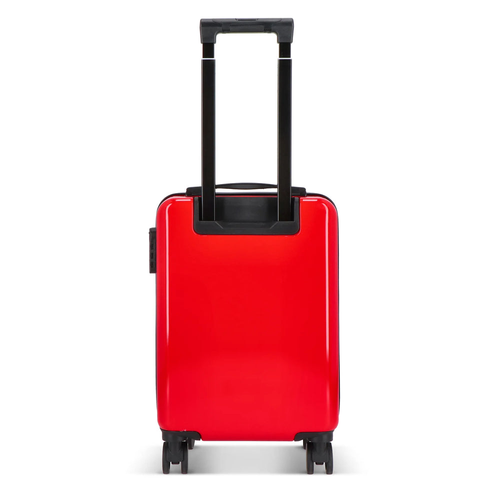 Cabine trolley 18 inch met telefoonhouder en cijferslot - Rood