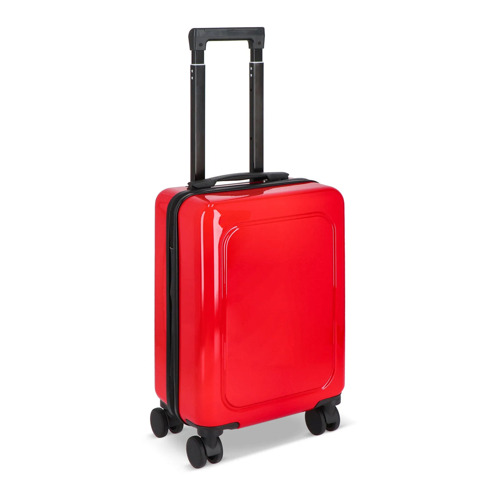 Cabine trolley 18 inch met telefoonhouder en cijferslot - Rood