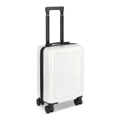 Cabine trolley 18 inch met telefoonhouder en cijferslot - Wit