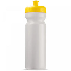 Novera Classic Sportbidon 750 ml – 100% Lekvrij & Soft-Squeeze - Wit Geel