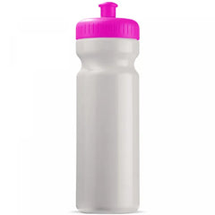 Novera Classic Sportbidon 750 ml – 100% Lekvrij & Soft-Squeeze - Wit Roze