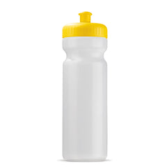Novera Cane Bidon 750 ml – Biokunststof uit Suikerriet - Transparant met gele dop