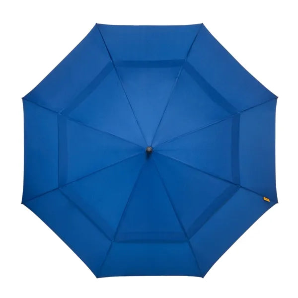 Falcone windproof golfparaplu automaat met oranje glasfiber frame, Blauw - 30GP76
