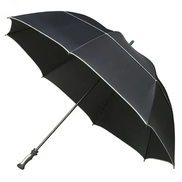 Falcone golfparaplu xxl windproof, 140 cm zijaanzicht, Zwart - 30GP80
