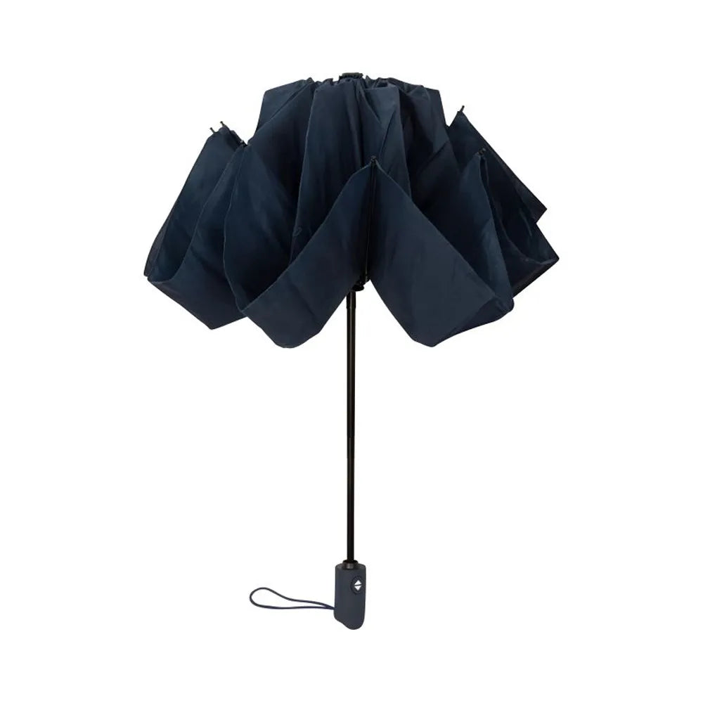 Opvouwbare paraplu automaat met foedraal blauw ingepakt 30lgf406