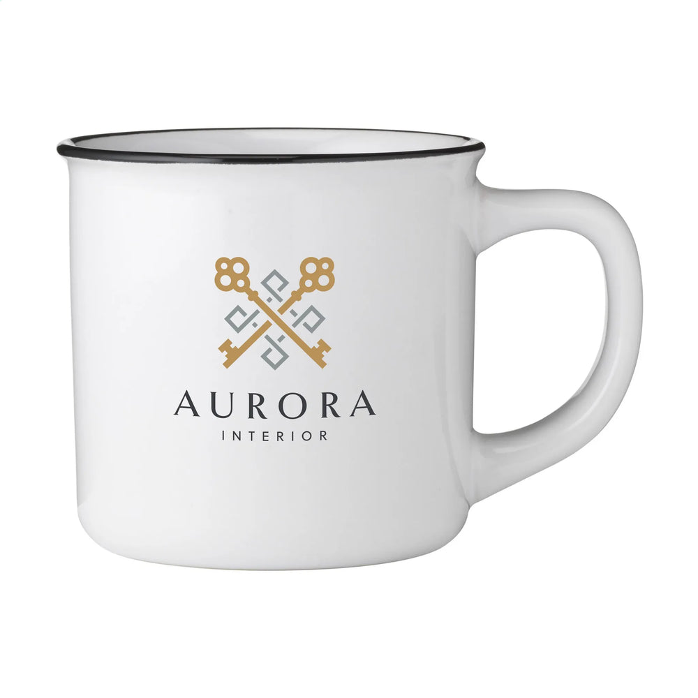 keramische retrostijl mok 320ml wit 2 311224