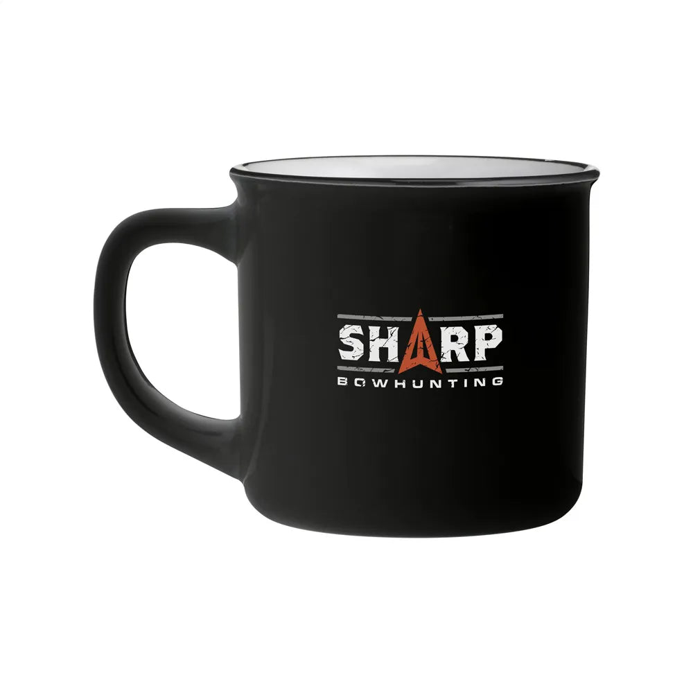 keramische retrostijl mok 320ml zwart 311224