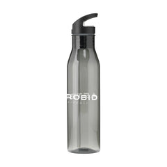 Duurzame RPET Waterfles 720 ml met Mondstuk en Rietje - Zwart