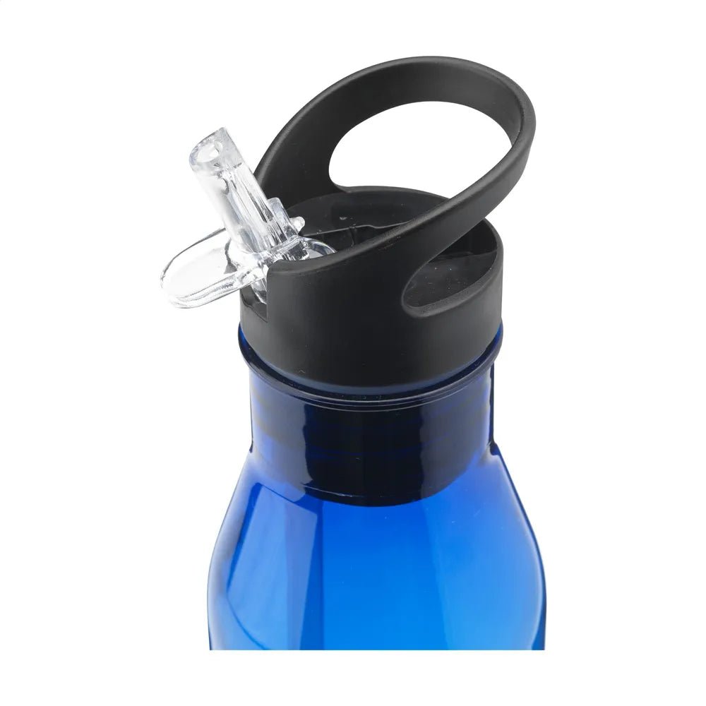 waterfles transparante body rpet blauw detail 311289