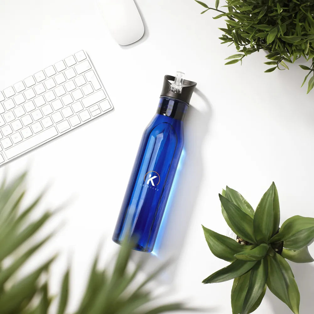 waterfles transparante body rpet blauw sfeer foto 311289