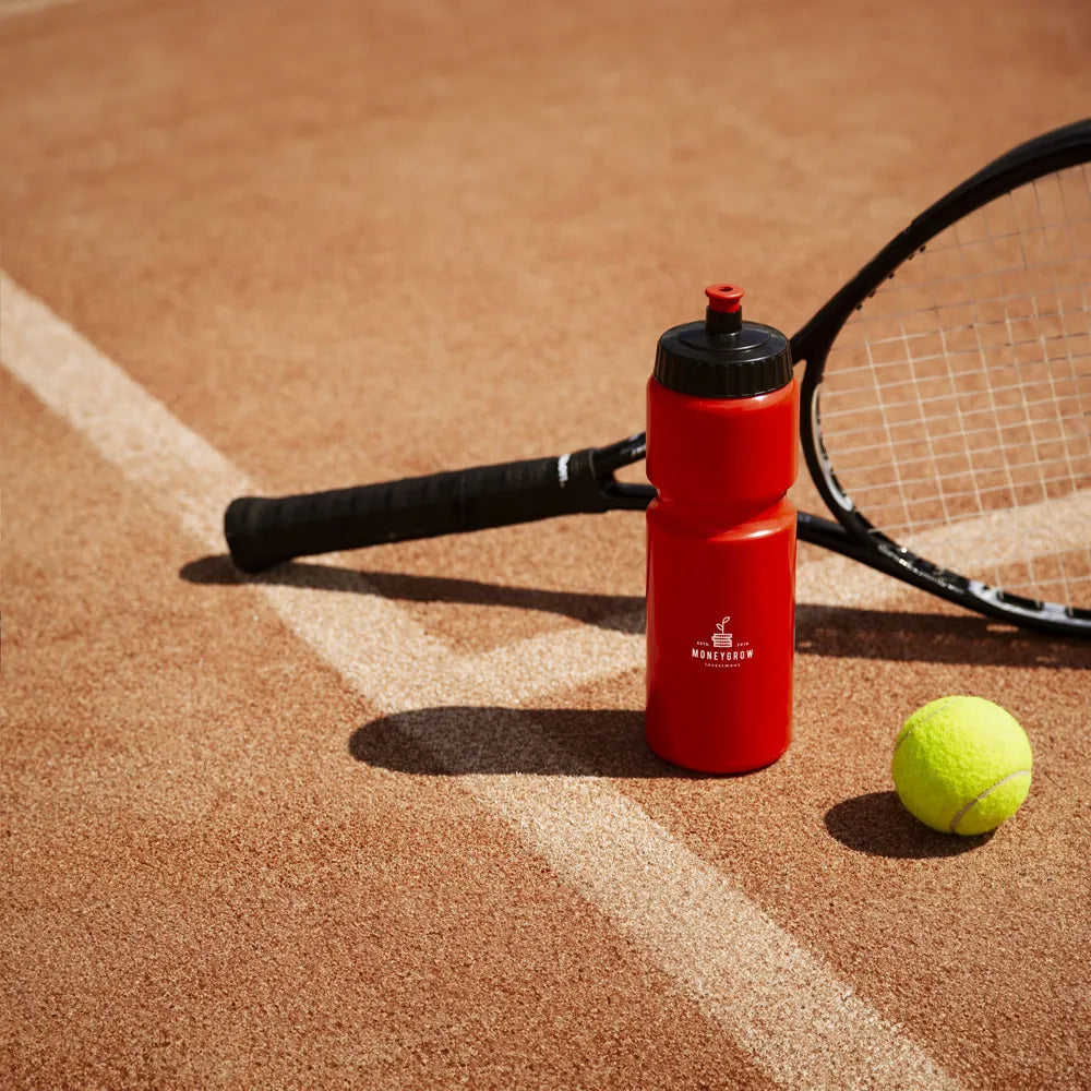 bidon bio drinkfles 750 ml rood zwarte dop sfeer foto 311297