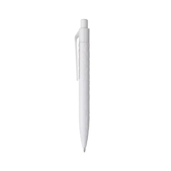 Balpen met natuursteenstructuur en drukmechanisme, Wit - 311337