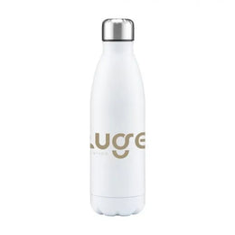 RVS waterfles 790 ml enkelwandig met bedrukking, Wit - 311367