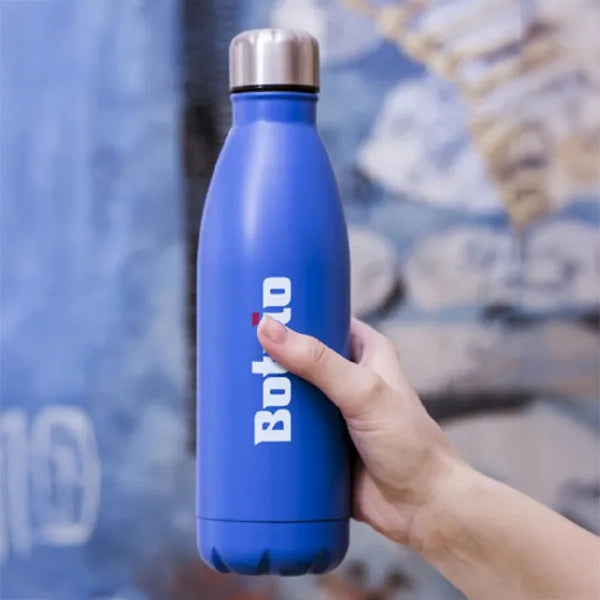 RVS waterfles 790 ml enkelwandig sfeerbeeld, Blauw - 311367