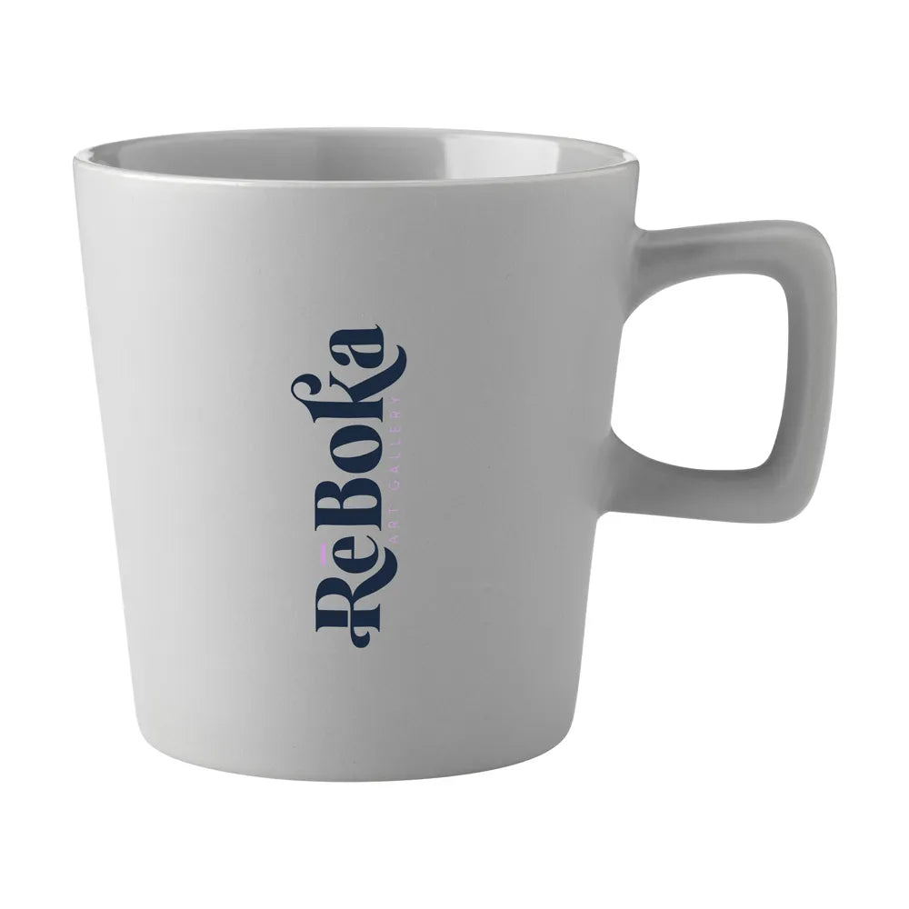 Keramische mok 290 ml hoekig, Grijs - 311432