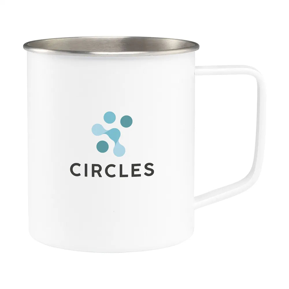 rvs mok met poedercoating 400ml wit 311702