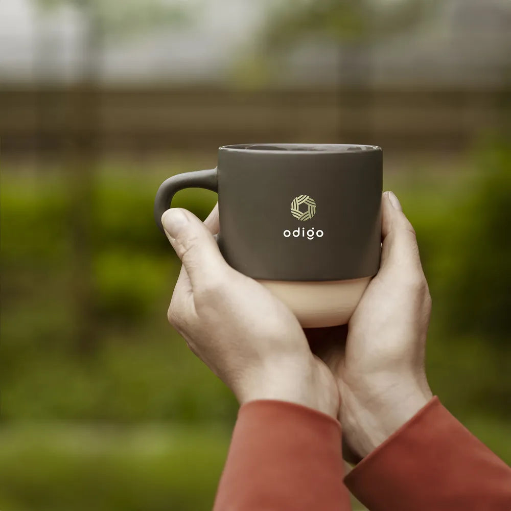 stapelbare mok keramiek gerecycled 300ml grijs sfeer foto 311948