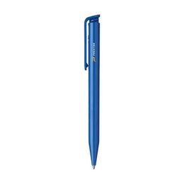 Senator balpen met gepolijste houder en royale clip, Blauw - 312046