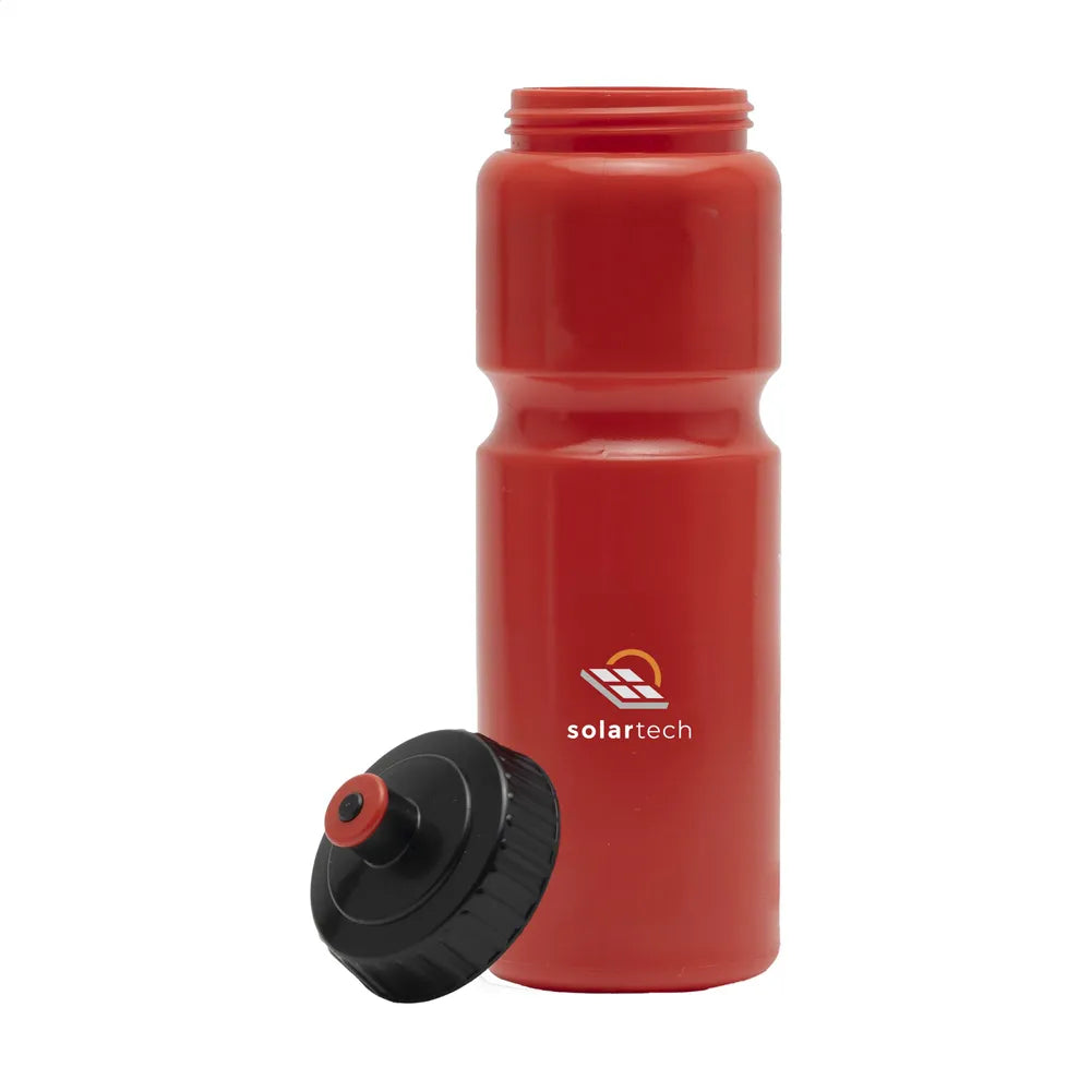 Sugarcane bio bidon 750 ml met bedrukking en losse dop, Rood - 31261297