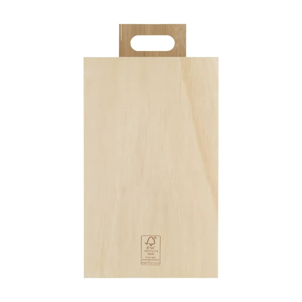 Rackpack houten wijnkist met kaasplank gesloten, Beige - 31269006