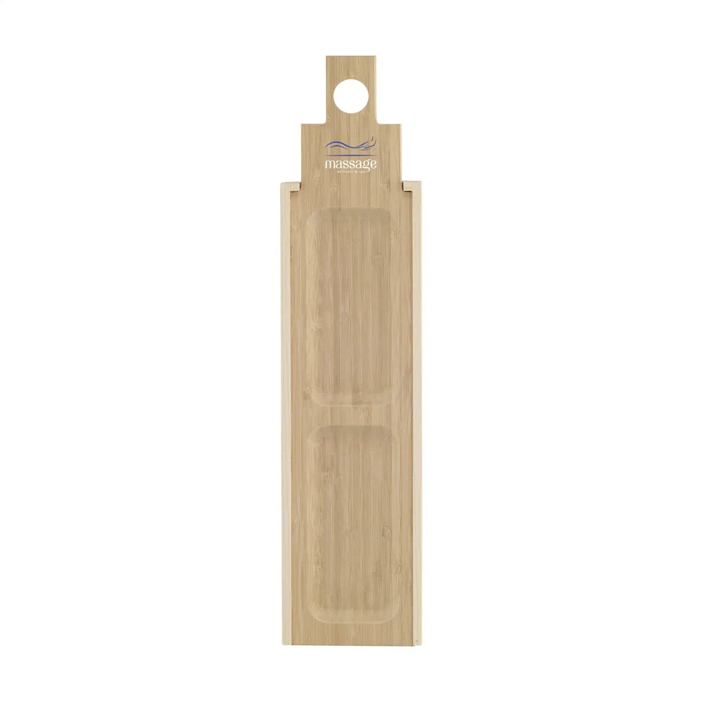 Houten wijnkist met tapasplank voorzijde, Beige - 31269013