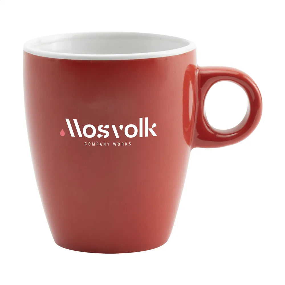coffee cup 200ml mok rood wit 312824