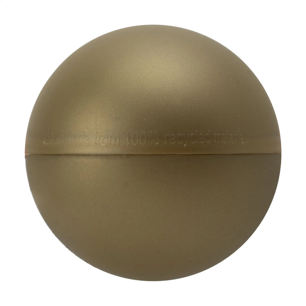 kerstbal gerecycled kunststof 70mm mat goud