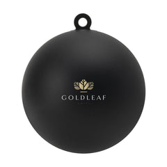 Kerstbal gerecycled kunststof 70 mm mat - Zwart