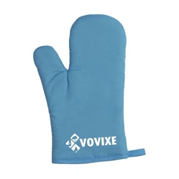 Stevige ovenwant van katoen met molton voering, Blauw - 313307