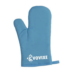 Stevige ovenwant van katoen met molton voering - Blauw