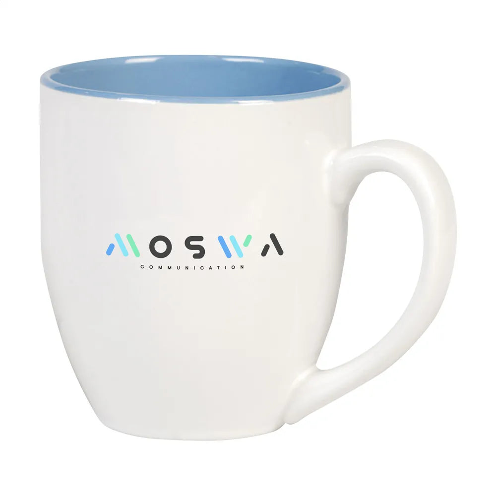 extra grote keramische mok 450ml licht  blauwe binnenzijde 313685