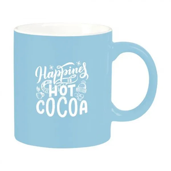 keramische mokken 350 ml licht blauw 313726