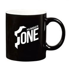 Keramieken Mok 350 ml – Bedrukbaar - Zwart/Wit