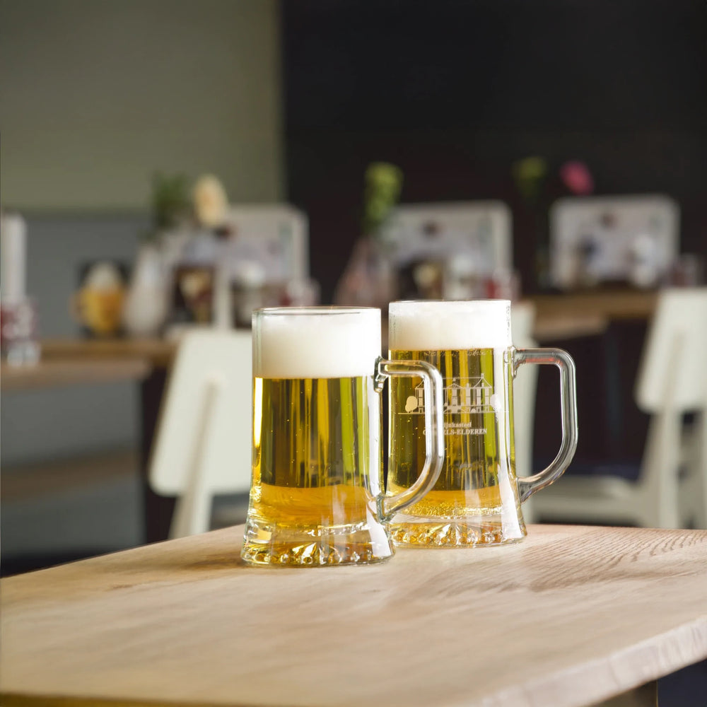 Glazen bierpul 500 ml sfeerbeeld, Transparant - 314830