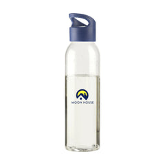 Drinkfles 650 ml Bedrukken – Luxe BPA-vrij - Transparant/Blauw