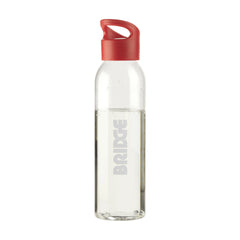 Drinkfles 650 ml Bedrukken – Luxe BPA-vrij - Transparant/Rood