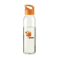 Drinkfles 650 ml Bedrukken – Luxe BPA-vrij - Transparant/Oranje