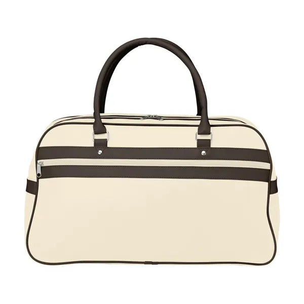 PVC/PU sporttas in retro jaren ’70 stijl, Beige - 315927
