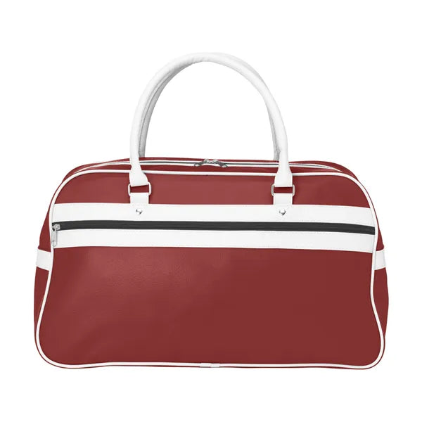 PVC/PU sporttas in retro jaren ’70 stijl, Rood - 315927